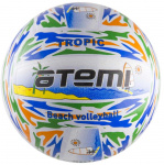 Мяч волейбольный Atemi TROPIC, резина, цветной, литой , окруж 65-67