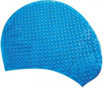 Шапочка для плавания Atemi, силикон (бабл), синяя, BS60