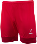 Шорты игровые Jögel DIVISION PerFormDRY Union Shorts, красный/ темно-красный/белый, детский (XS)