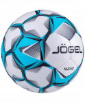 Мяч футбольный Jögel Nueno №4, белый/голубой/черный (4)