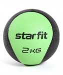 Медбол высокой плотности Starfit GB-702, 2 кг, зеленый