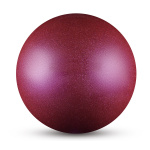 Мяч INDIGO д/худож.гимнастики металлик 300 г IN119 15 см с блеcтками (фиолетовый)