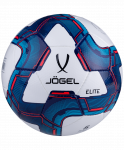 Мяч футбольный Jögel Elite №4, белый/синий/красный (4)