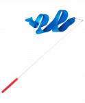 Лента для художественной гимнастики Amely AGR-201 6м, с палочкой 56 см, голубой