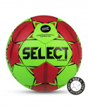 Мяч гандбольный Select MUNDO №2, зеленый/красный/черный