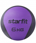БЕЗ УПАКОВКИ Медбол высокой плотности Starfit GB-702, 6 кг, фиолетовый