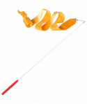 Лента для художественной гимнастики Amely AGR-301 4м, с палочкой 46 см, оранжевый