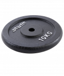 Диск чугунный Starfit BB-204 d=26 мм, черный, 10 кг