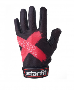 Перчатки для фитнеса Starfit WG-104, с пальцами, черный/красный ― купить в Москве. Цена, фото, описание, продажа, отзывы. Выбрать, заказать с доставкой. | Интернет-магазин SPORTAVA.RU