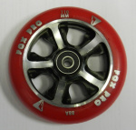 Колесо 5UC 110 mm., красный/черный