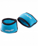 Утяжелители для рук Starfit "Браслет" WT-101, 0,75 кг, синие/черные