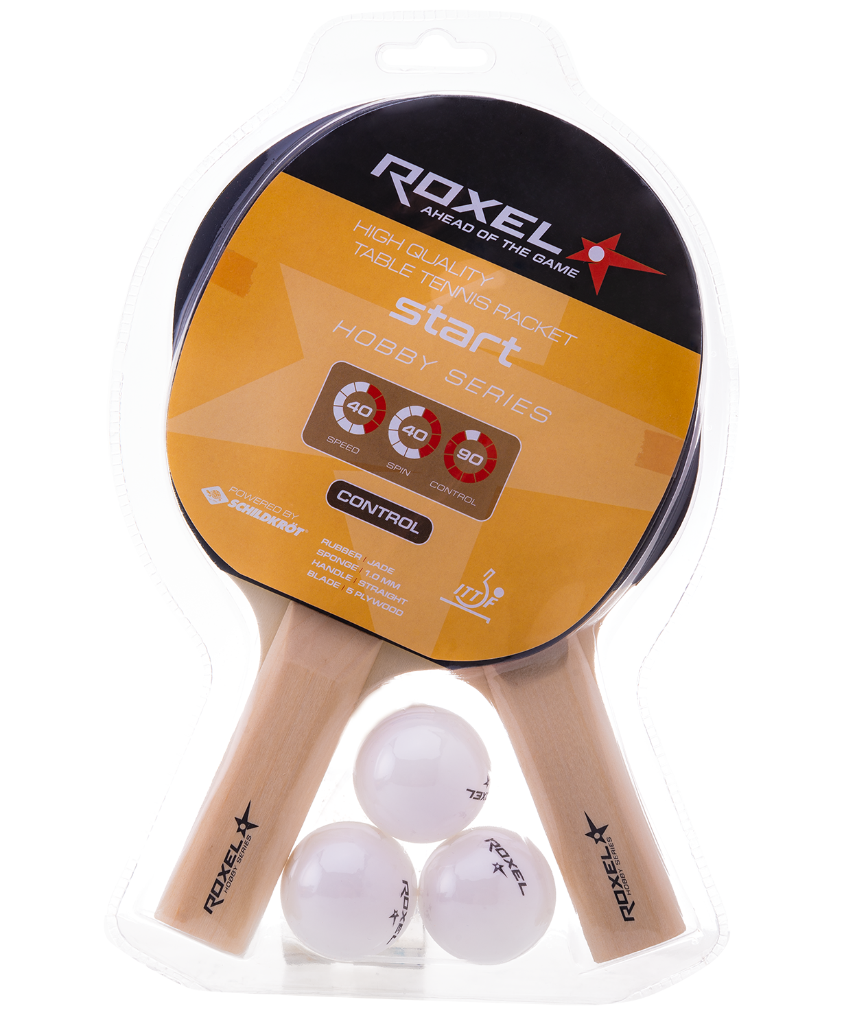 Set Table tennis Roxel hobby start, 2 the racket, 3 Ball - AliExpress