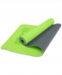 Коврик для фитнеса Starfit FM-202, TPE перфорированный, 173x61x0,6 см, ярко-зеленый