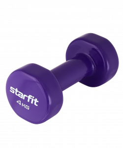 Гантель виниловая Starfit DB-101 4 кг, фиолетовый ― купить в Москве. Цена, фото, описание, продажа, отзывы. Выбрать, заказать с доставкой. | Интернет-магазин SPORTAVA.RU