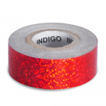 Обмотка для гимнастического обруча INDIGO Crystal IN139-RD, 20мм*14м, красный