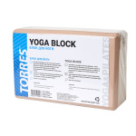 Блок для йоги TORRES YL8005P размер 8x15x23см, ЭВА, пудровый