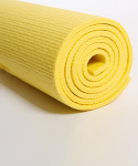 Коврик для йоги и фитнеса Starfit FM-101, PVC, 173x61x1 см, желтый