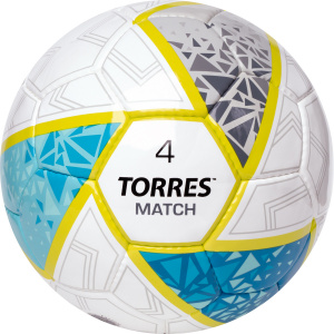 Мяч футбольный TORRES Match F323974, размер 4 (4) ― купить в Москве. Цена, фото, описание, продажа, отзывы. Выбрать, заказать с доставкой. | Интернет-магазин SPORTAVA.RU