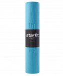 Коврик для йоги и фитнеса Starfit FM-101, PVC, 183x61x0,6 см, синий пастель