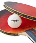 Набор для настольного тенниса Roxel Hobby Colour Burst, 2 ракетки, 3 мяча