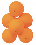 Мячи для настольного тенниса Атеми Atemi 2*, пластик, 40+, оранж., 6 шт., ATB201