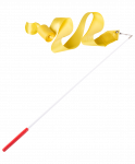 Лента для художественной гимнастики Amely AGR-201 6м, с палочкой 56 см, желтый