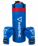 Набор для бокса Insane Fight, синий, 45х20 см, 2,3 кг, 6 oz