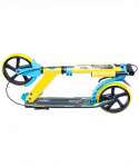 УЦЕНКА Самокат Ridex 2-колесный Rank 200 мм, ручной тормоз, желтый/голубой