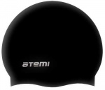 Шапочка для плавания Atemi, силикон, черная., SC301