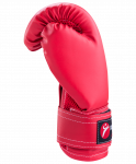 Перчатки боксерские детские, Rusco 6oz, к/з, красный