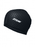 Шапочка для плавания Atemi bubble cap Deep black, силикон, Цвет: Черный, FBC1BK