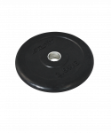 Диск обрезиненный Starfit Core BB-202 d=26 мм, стальная втулка, черный, 2,5 кг