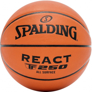 Мяч баскетбольный Spalding TF-250 React 76803z, размер 5 (5) ― купить в Москве. Цена, фото, описание, продажа, отзывы. Выбрать, заказать с доставкой. | Интернет-магазин SPORTAVA.RU