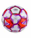 Мяч футбольный Jögel Derby №5, белый/фиолетовый/оранжевый (5)