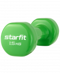 БЕЗ УПАКОВКИ Гантель виниловая Starfit DB-101 1,5 кг, зеленый