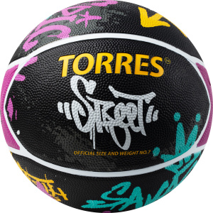Мяч баскетбольный TORRES Street B023107, размер 7 (7) ― купить в Москве. Цена, фото, описание, продажа, отзывы. Выбрать, заказать с доставкой. | Интернет-магазин SPORTAVA.RU