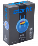 Мяч-попрыгун Starfit GB-0401, SUPER, 45 см, 500 гр, с рожками, голубой, антивзрыв