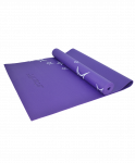 Коврик для йоги Starfit FM-102, PVC, 173x61x0,4 см, с рисунком, фиолетовый