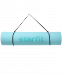 БЕЗ УПАКОВКИ Коврик для йоги и фитнеса Starfit FM-201, TPE, 173x61x0,7 см, мятный/серый