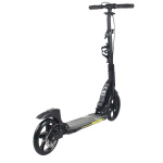 Самокат RGX ROUTE 230/200мм black/yellow 100% алюминий, дисковый тормоз, передний и задний амортизаторы