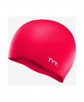 Шапочка для плавания TYR Wrinkle Free Silicone Cap, силикон, LCS/610, красный