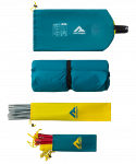 Палатка двухместная Berger Hiking Brio 2, бирюзовый
