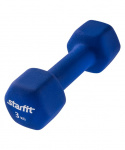 УЦЕНКА Гантель неопреновая Starfit DB-201 3 кг, синий