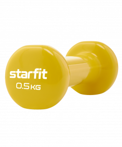 БЕЗ УПАКОВКИ Гантель виниловая Starfit DB-101 0,5 кг, желтый ― купить в Москве. Цена, фото, описание, продажа, отзывы. Выбрать, заказать с доставкой. | Интернет-магазин SPORTAVA.RU