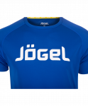 Футболка тренировочная Jögel JTT-1041-079, полиэстер, синий/белый