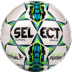 Мяч минифутбольный SELECT FUTSAL MIMAS, (002) бел/син/зел/чер, 62-64)