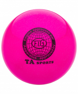 Мяч для художественной гимнастики RGB-102, 15 см, розовый, с блестками ― купить в Москве. Цена, фото, описание, продажа, отзывы. Выбрать, заказать с доставкой. | Интернет-магазин SPORTAVA.RU