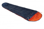 Мешок спальный HIGH PEAK Action 250, синий/оранжевый, левый