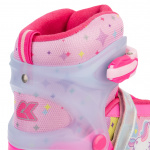 Раздвижные роликовые коньки Alpha Caprice CK-SK-P320-30 Pink (антистресс сквиш лапка в подарок)