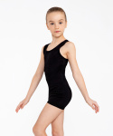 Купальник гимнастический Chanté Eva, без рукавов, полиамид, черный, детский